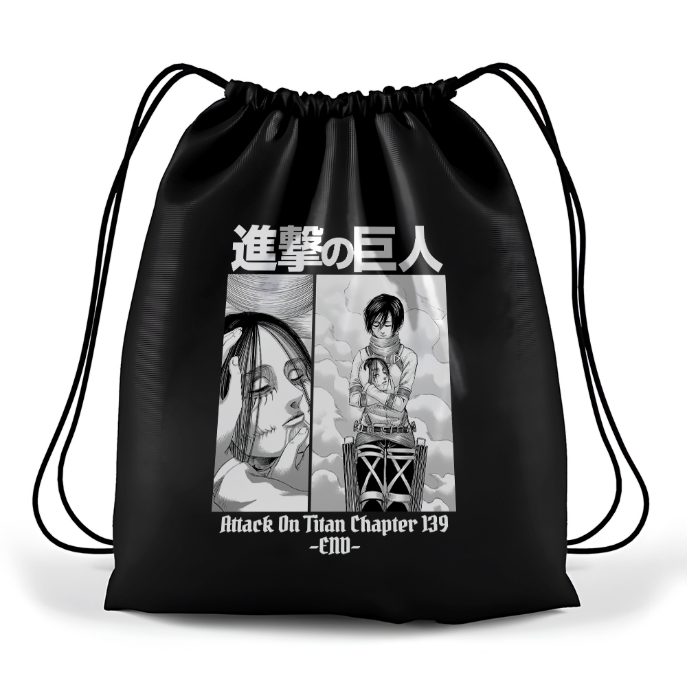 Jual Bappier Tas Serut AOT FINAL CHAPTER Eren and Mikasa Attack on ...