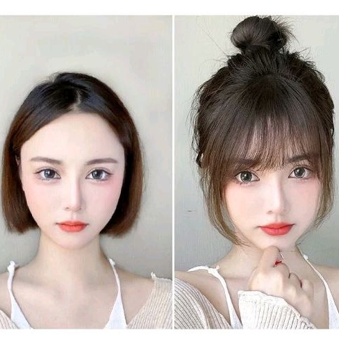 Jual Poni rata tipis korea klip TIDAK MENGKILAP GRADE B / poni cambang ...