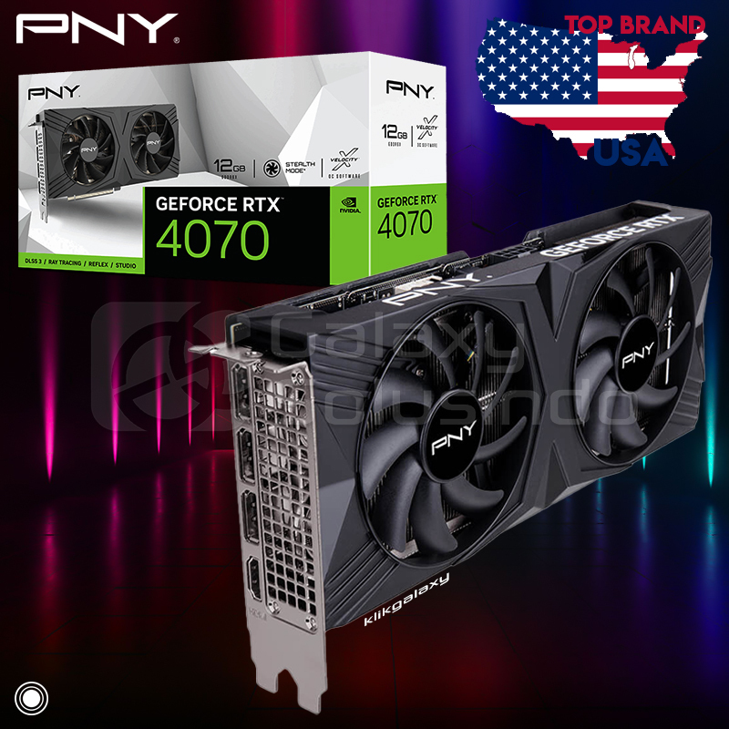 Jual PNY GeForce RTX 4070 VERTO Dual Fan 12GB GDDR6X - VGA RTX4070 ...