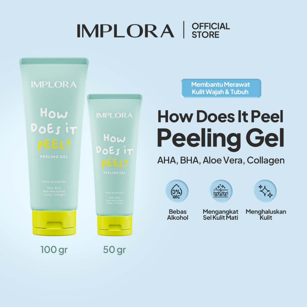 Jual IMPLORA HOW DOES IT PEEL / IMPLORA PEELING GEL AHA BHA Membantu ...