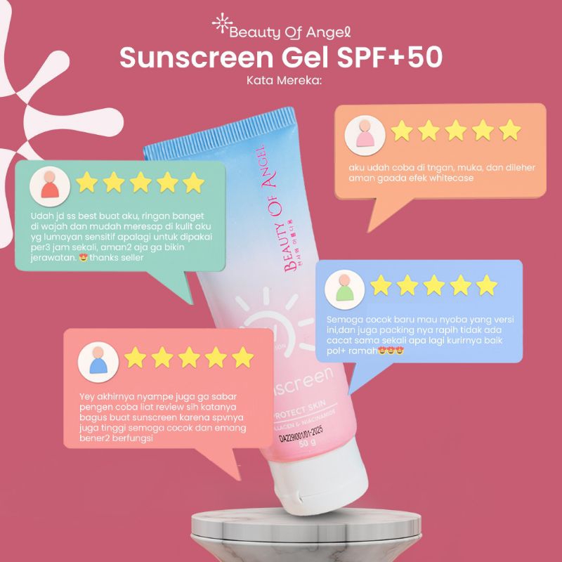 Jual Sunscreen Gel SPF 50 PA+++ 50gSunscreen | Shopee Indonesia