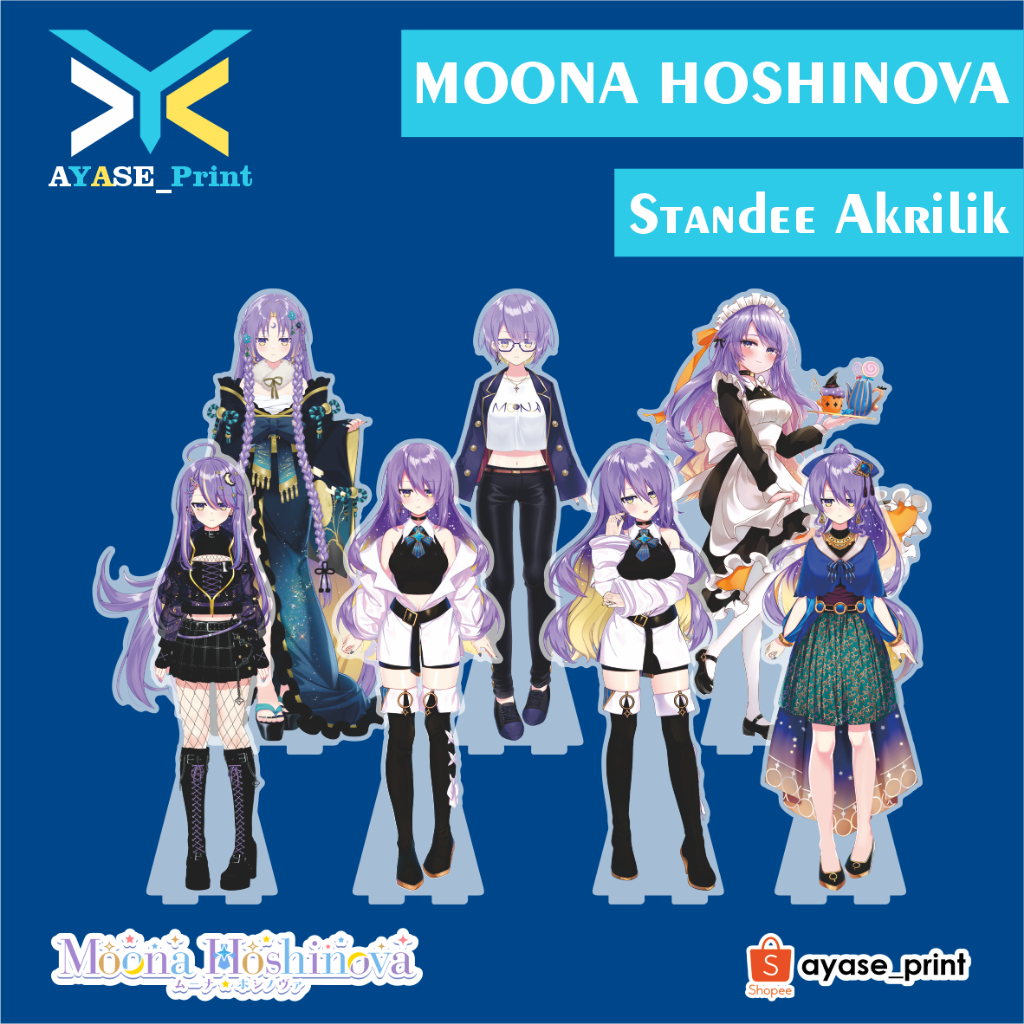 Jual MOONA HOSHINOVA HOLOLIVE ID STANDEE AKRILIK | Shopee Indonesia