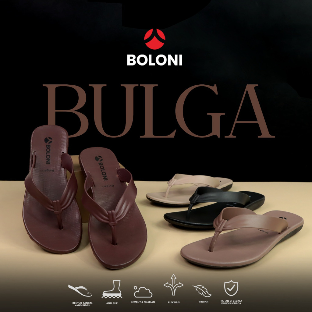 Jual ( BULGA ) Sandal jepit cewek kekinian / Sandal japit nyaman BOLONI ...