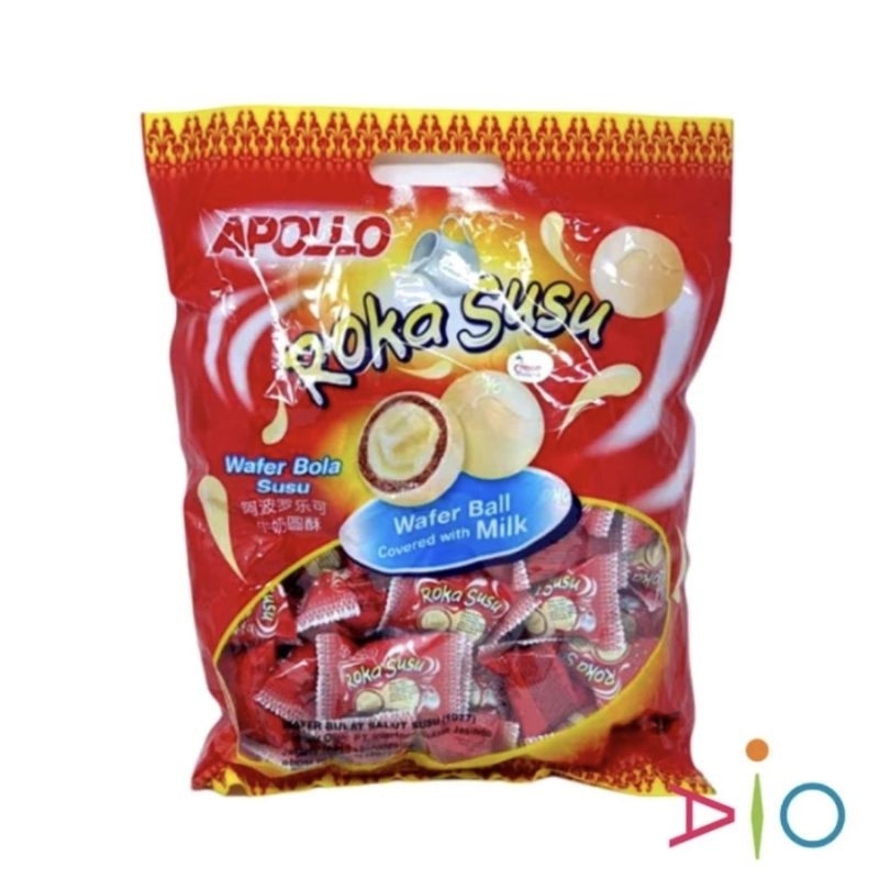 Jual APOLLO Roka Wafer Ball with Nutty Chocolate / Susu / Pandan Susu ...