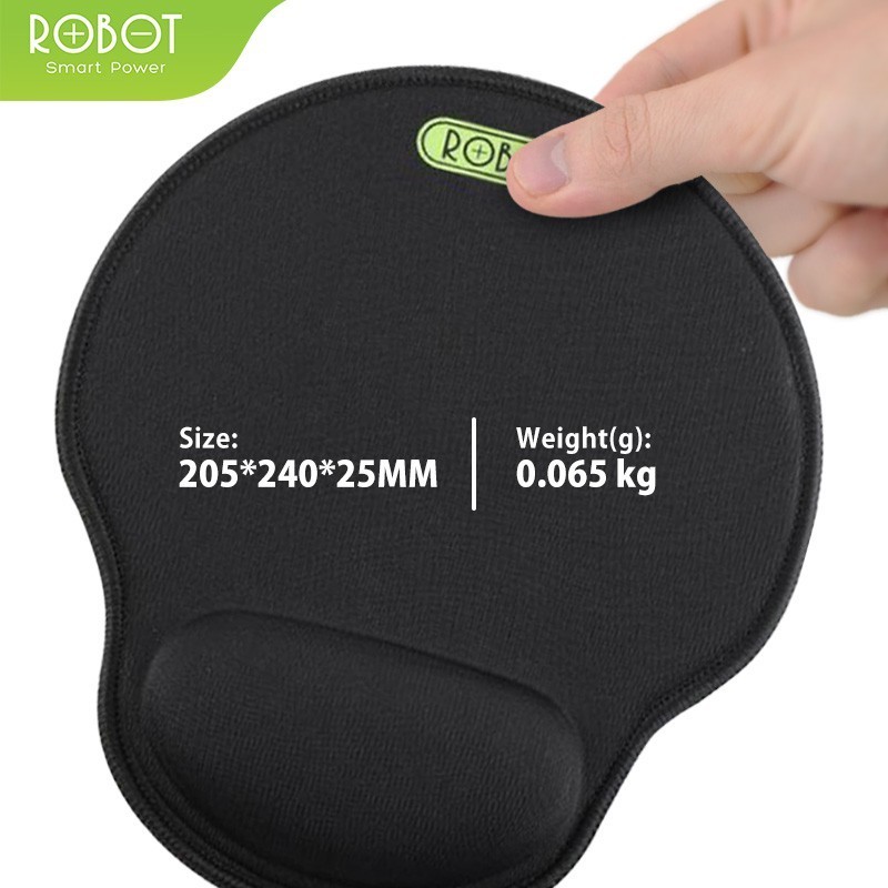 Jual Robot RP02 with Ergonomic Wrist Rest Mousepad PC / Laptop Black ...