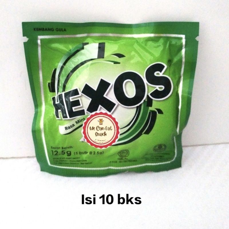 Jual Hexos Mint Permen Pelega Tenggorokan (Isi 10 bks) | Shopee Indonesia