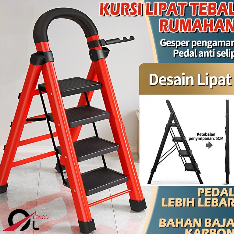 Jual Mega Max 36 Step Tangga Rumah Lipat Tangga Besi Lipat Household