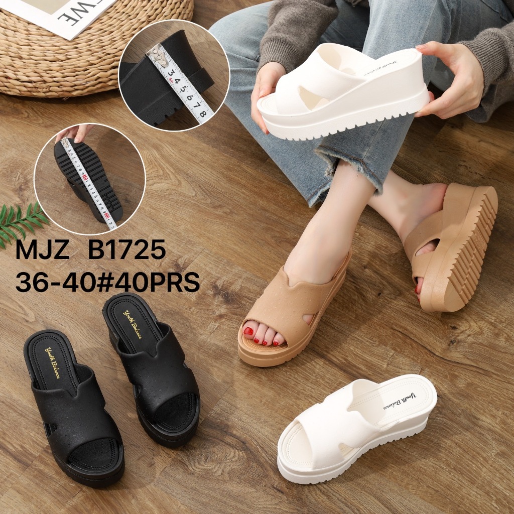 Jual Sandal Wanita Wedges Selop Karet Balance mjz b1725 Shopee Indonesia
