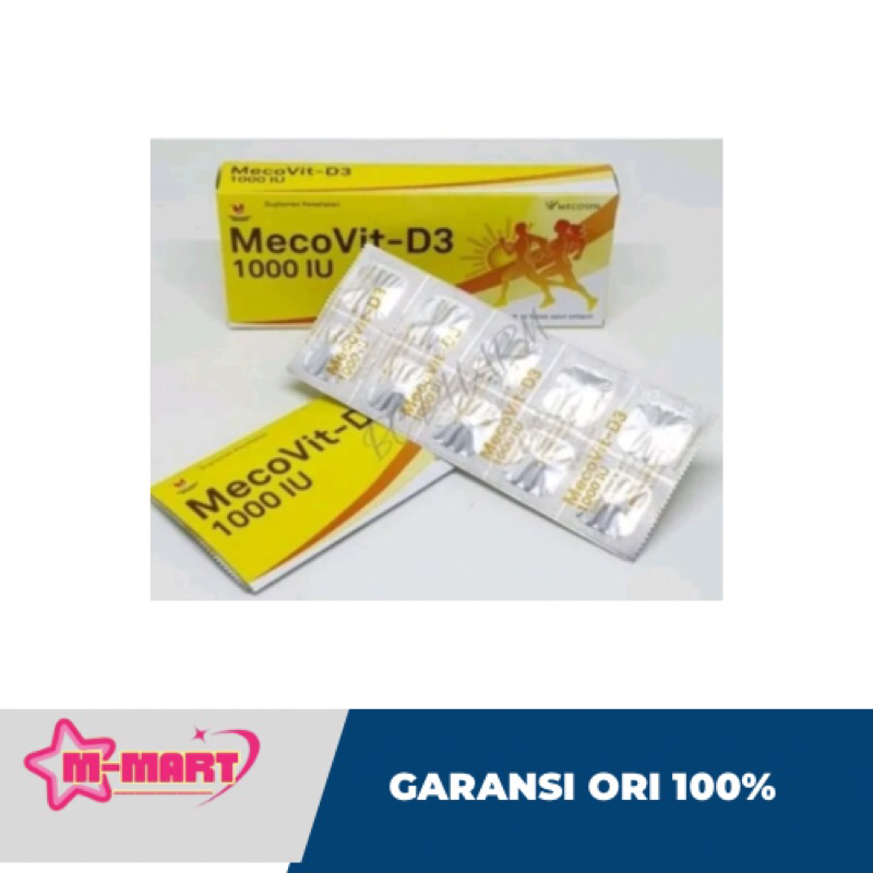 Jual Mecovit D3 1000iu vitamin D isi 30 tablet | Shopee Indonesia