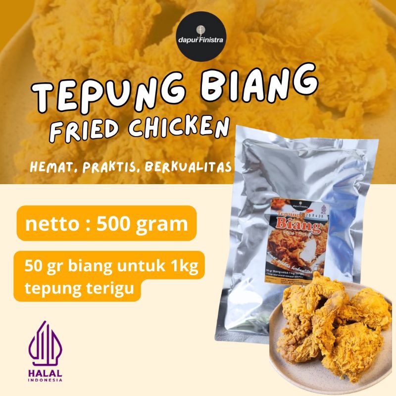 Jual Tepung Biang Fried Chicken Dapur Finistra Gram Shopee Indonesia