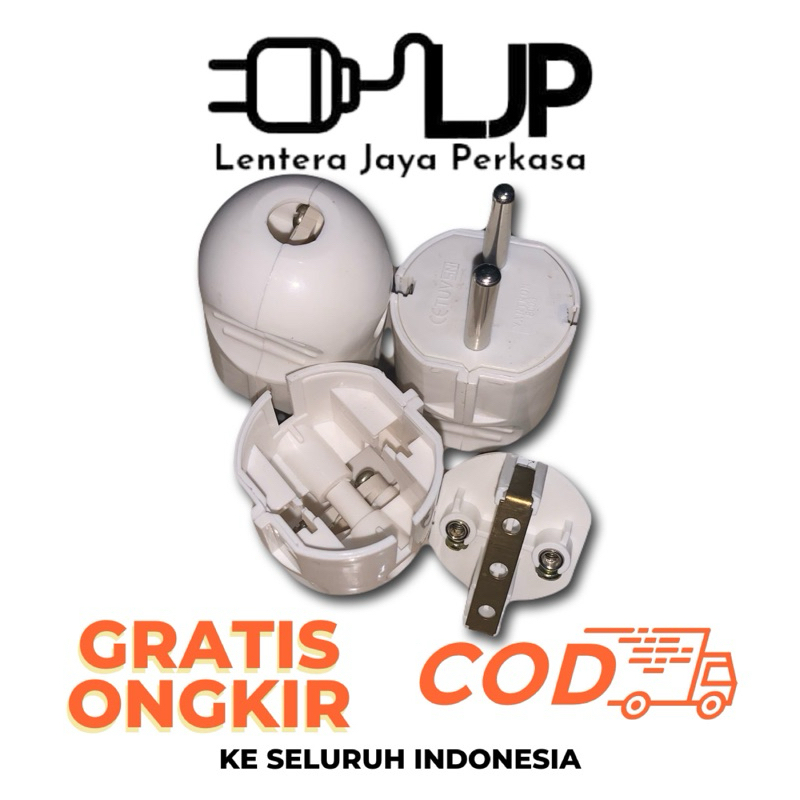 Jual Steker Arde VANTRON 8003 Bulat SNI / Steker Arde Bulat Putih ...