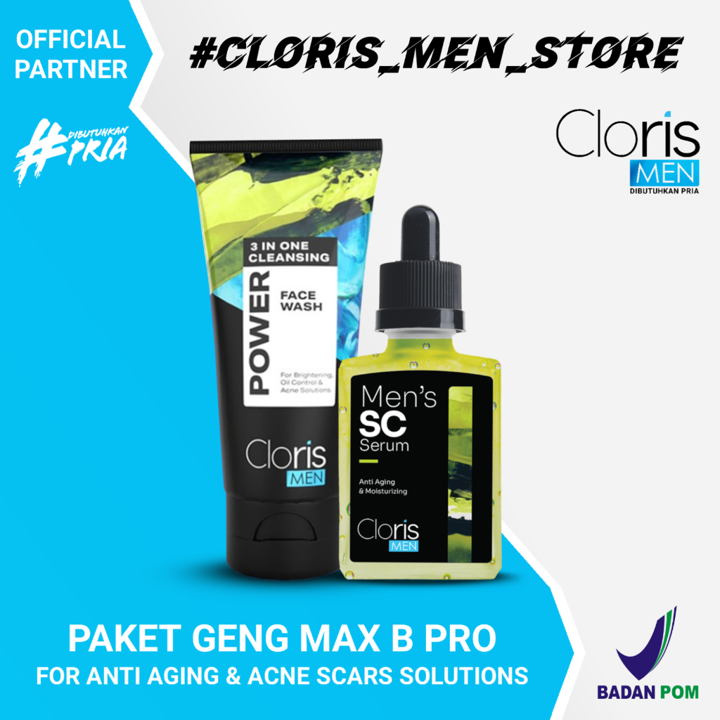 Jual CLORISMEN Cloris Men Soap Paket Lengkap Acne Series Brightening ...