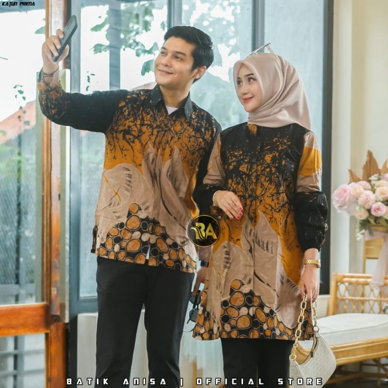 Jual Batik Couple Tunik Batik Couple Batik Couple Modern Jumbo | Shopee ...