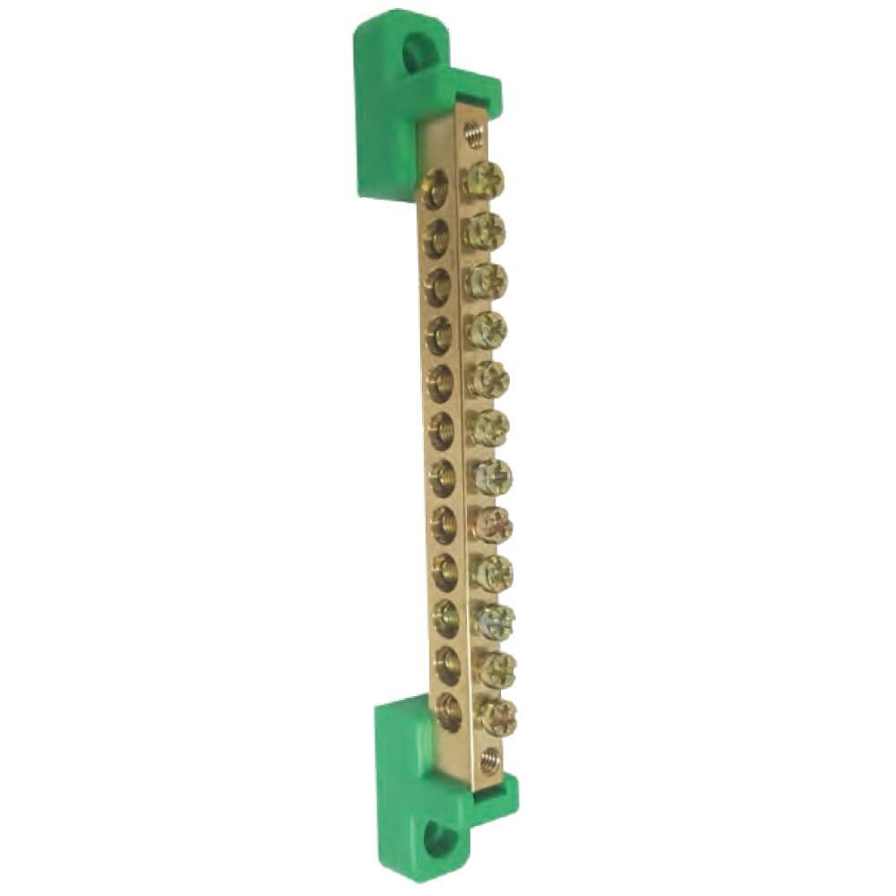 Jual Terminal Block Grounding T001 8x12 mm + Isolation Base Green ...