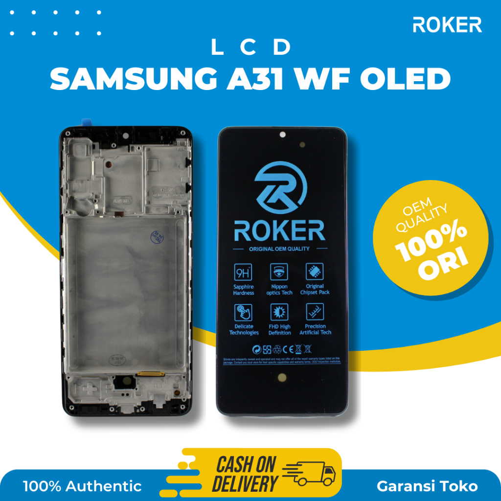 Jual ROKER LCD TOUCHSCREEN + FRAME SAMSUNG A31 /A315 OLED FULLSET BY ...