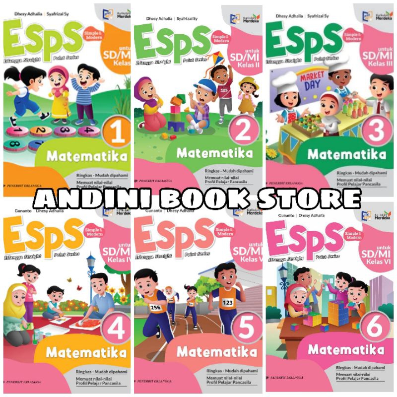 Jual Buku Esps Matematika Kelas 1 2 3 4 5 6 Sdmi Erlangga Kurikulum Merdeka Shopee Indonesia 2102