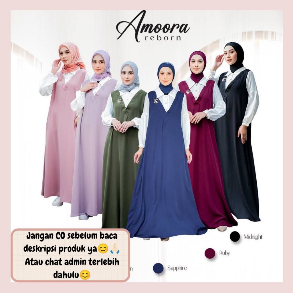 Jual OPEN PRE ORDER Amoora dress by Hawa (READY JULI 2024) | Shopee ...