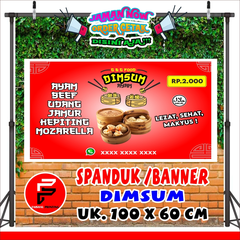 Jual Spanduk Jual Dimsum Spanduk Warung Dimsum Banner Jual Dimsum