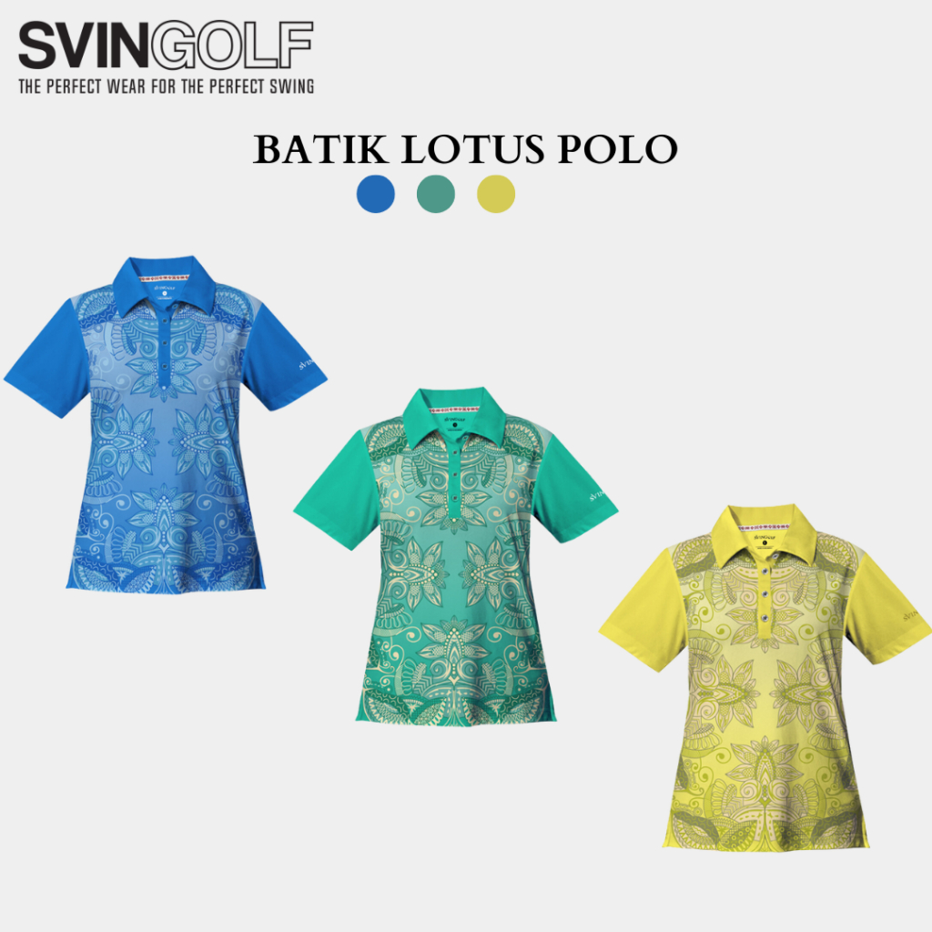 Jual Svingolf Batik Lotus Baju Golf Wanita | Shopee Indonesia