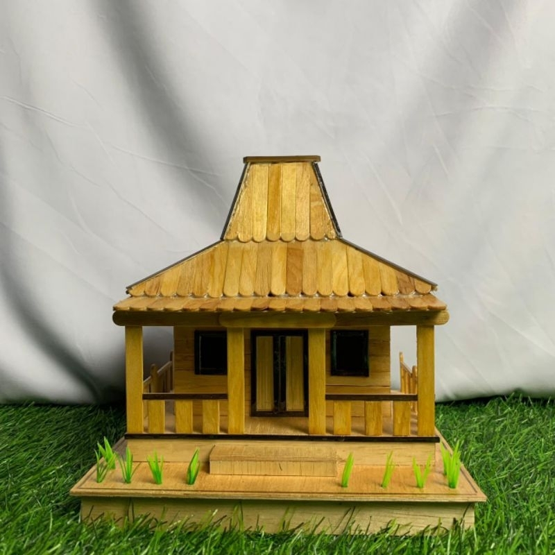 Jual MINIATUR RUMAH ADAT JOGLO KHAS JAWA TERMURAH Shopee Indonesia