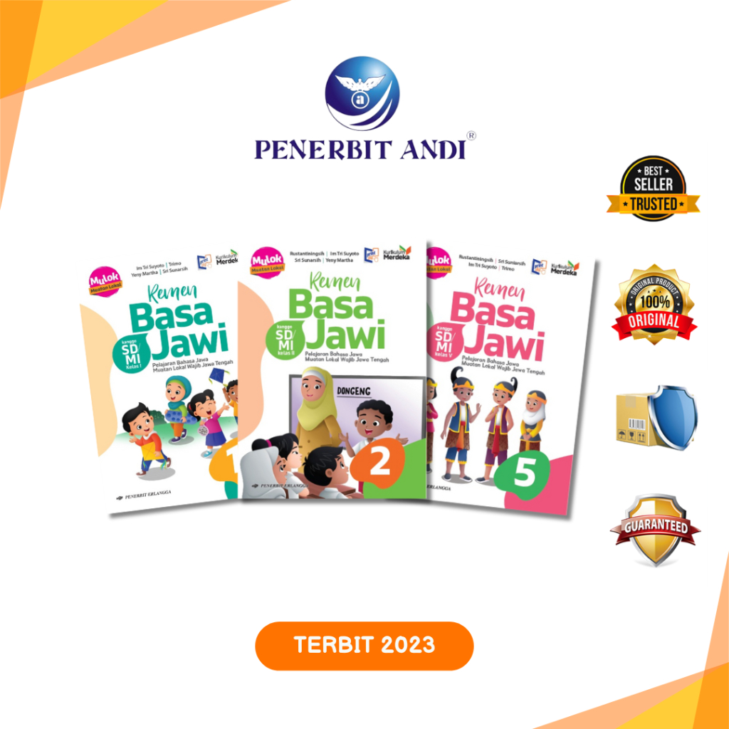 Jual Buku Pelajaran Remen Basa Jawi Kelas 1,2,5 Kurikulum Merdeka ...