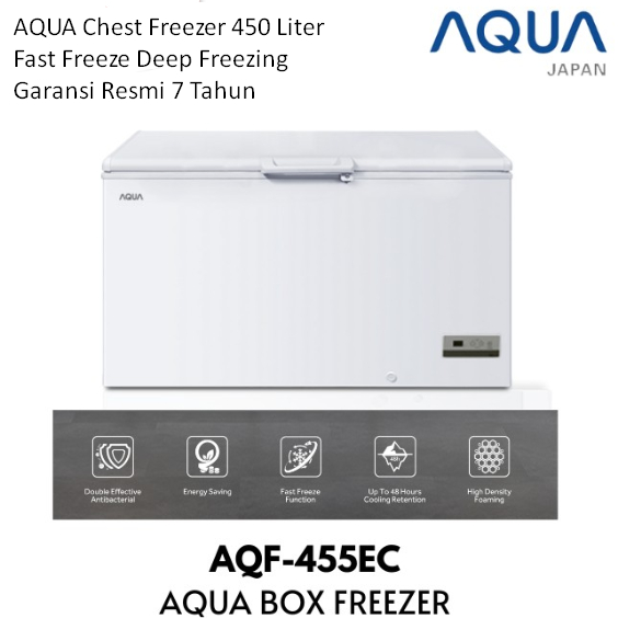 Jual Aqua Chest Freezer Box L Aqf Ec Fast Freeze Lemari Pembeku