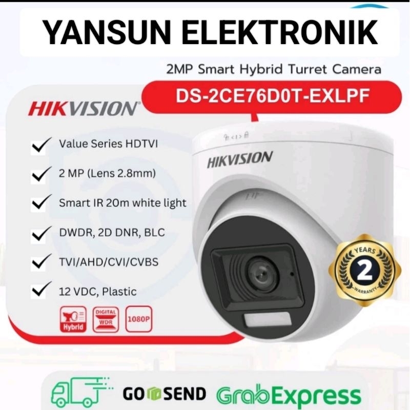 Jual Cctv Hikvision 2mp Ds 2ce76d0t Exlpf Dual Light Colorvu Indoor