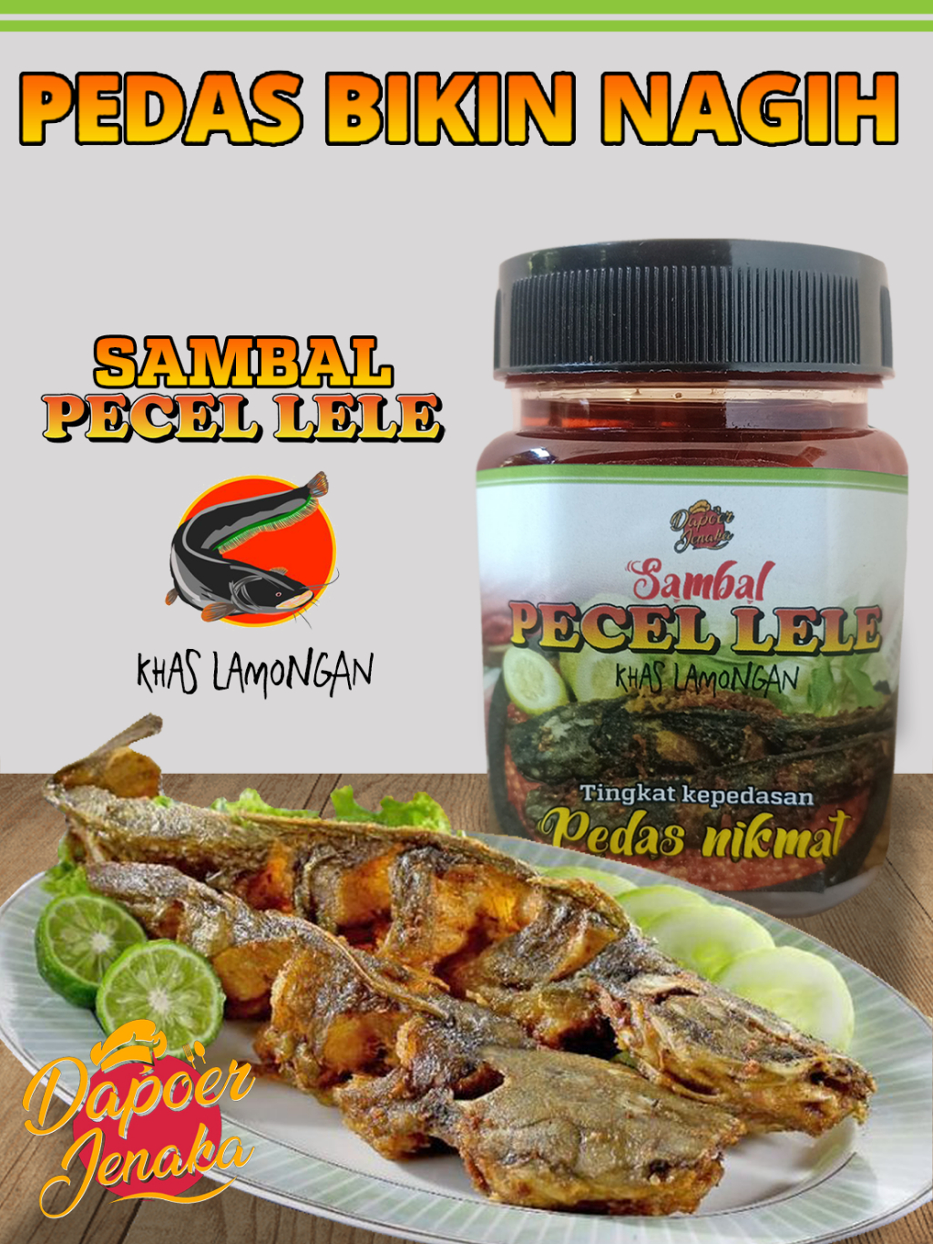 Jual Dapoer Jenaka Sambal Pecel Lele Khas Lamongan Sensasi Pedas