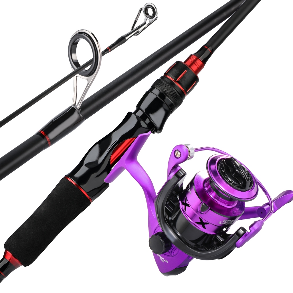 Canna Da Pesca Sougayilang Megalodon 1,8/2,1 M - 2 Punte (Medium E Medium Heavy), In Carbonio 30T, Per Spinning E Baitcasting - 2