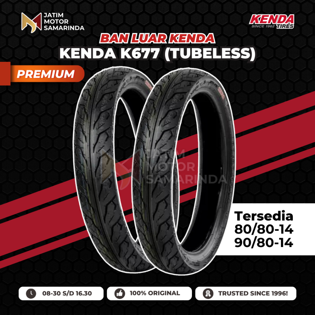 Jual [GRATIS PENTIL!] Ban Luar Kenda K677 Standar Matic Premium Ring 14 ...