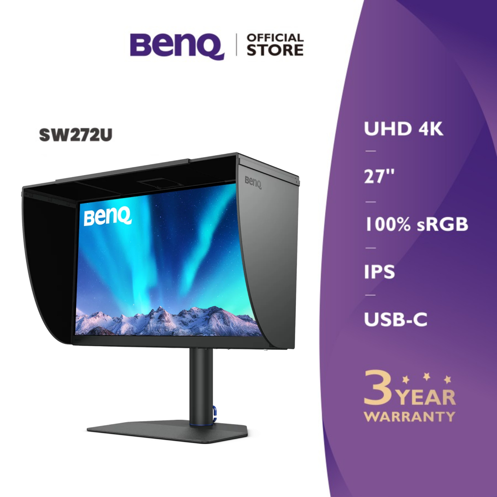 Jual Monitor 4K BenQ SW272U 27inch 99% AdobeRGB IPS Pro Fotografer