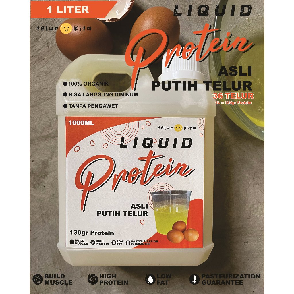 Jual Putih Telur-Liquid Protein Pasteurisasi Premium - Pure Egg White ...