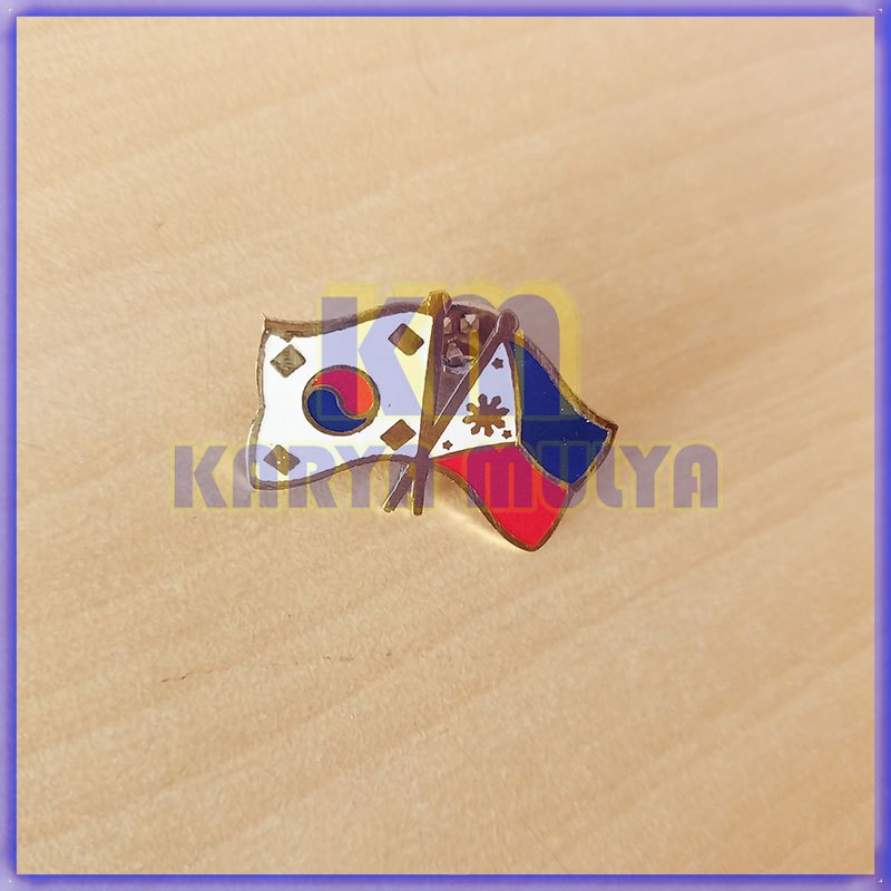 Jual Pin Bendera Korea dan Filipina - Pin Cros Flag Bendera ...