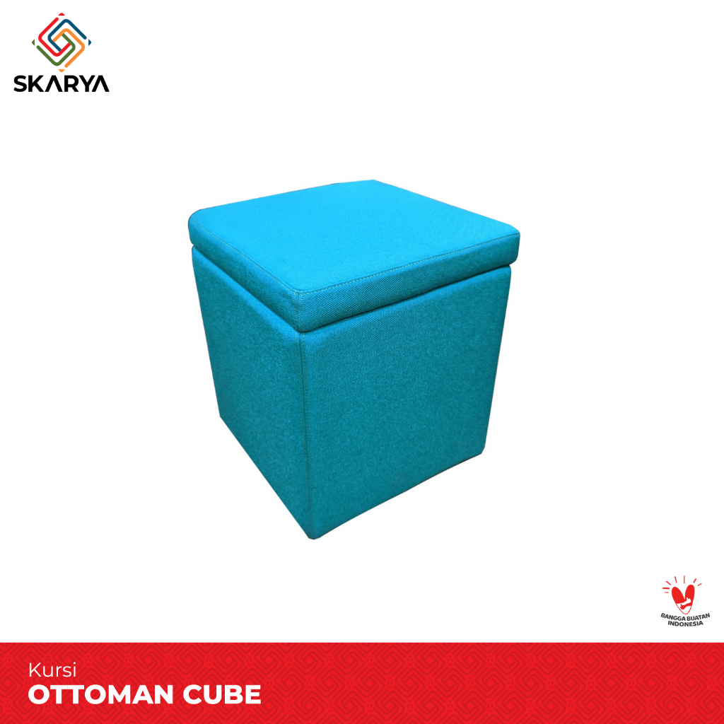 Jual Kursi Sofa Bulat Pouf Puff Storage Bench Series Ottoman Cube (Baru ...