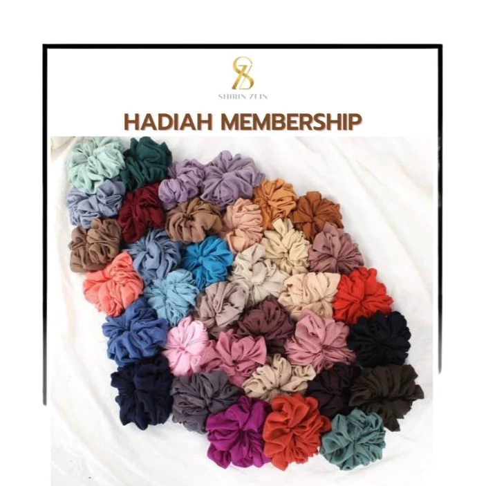 Scrunchie Cepol Hijab Diamond Bubble Pop