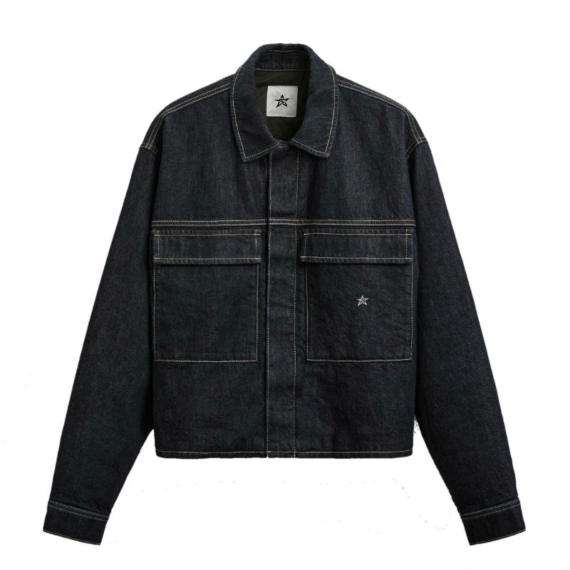 Jual Sai - Introvert Work Jacket Denim Boxy Fit Outer Shirt | Shopee ...
