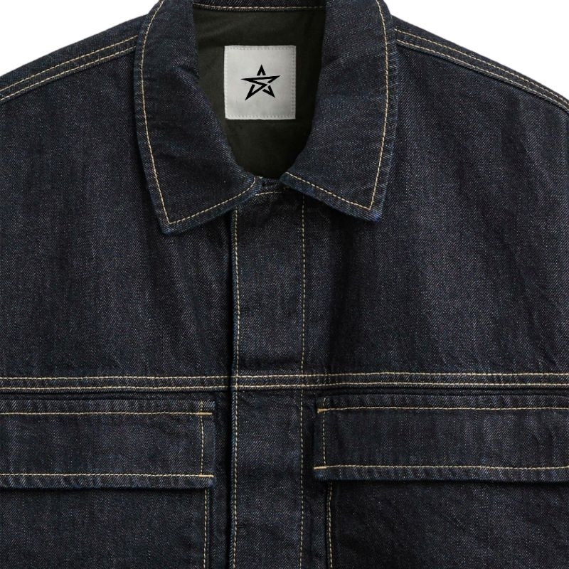 Jual Sai - Introvert Work Jacket Denim Boxy Fit Outer Shirt | Shopee ...