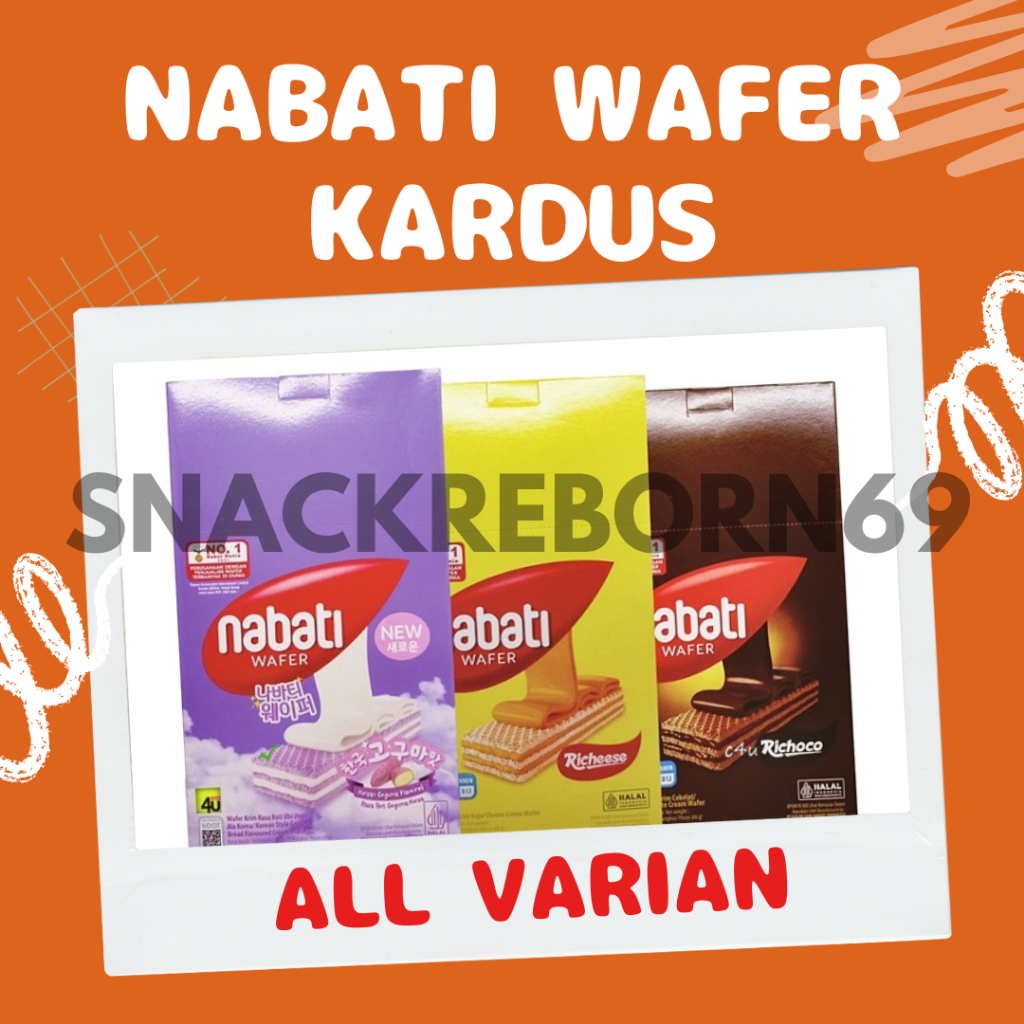 Jual Richeese Nabati Wafer Box All Varian 7 gram Isi 20 Pcs | Shopee ...