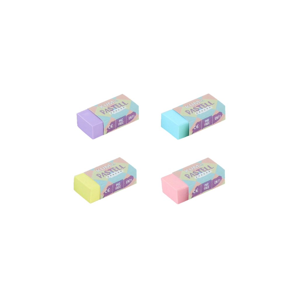 KUM 5091111 Eraser Craft - Pack Of 1, Small White Eraser For School, Office, Art - View #3