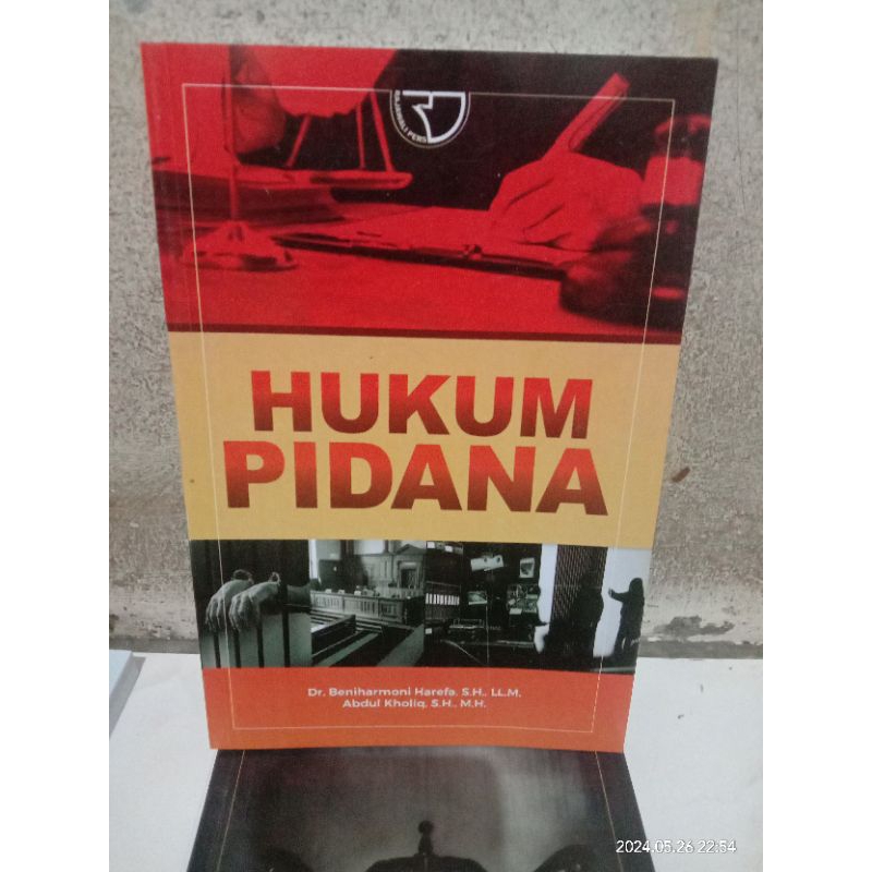 Jual BUKU HUKUM PIDANA BY DR BENIHARMONI HAREFA ORIGINAL | Shopee Indonesia