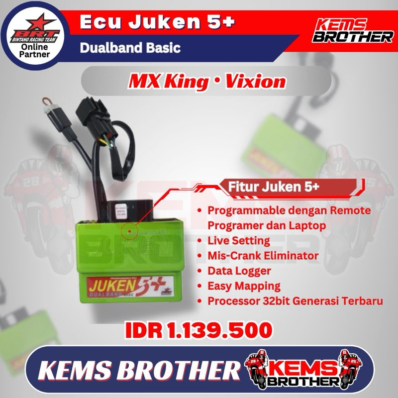 Jual Ecu Juken 5 Dualband Brt Original Yamaha Mx King R15 Vixion Nvl Nva Wr155 Shopee