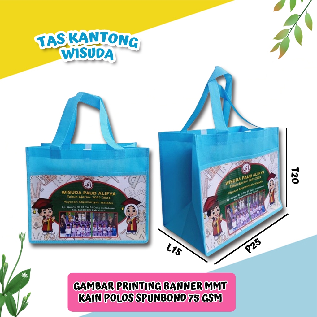 Jual Tas Souvenir Graduation Wisuda Sekolah TK Kantong Custom | Shopee ...