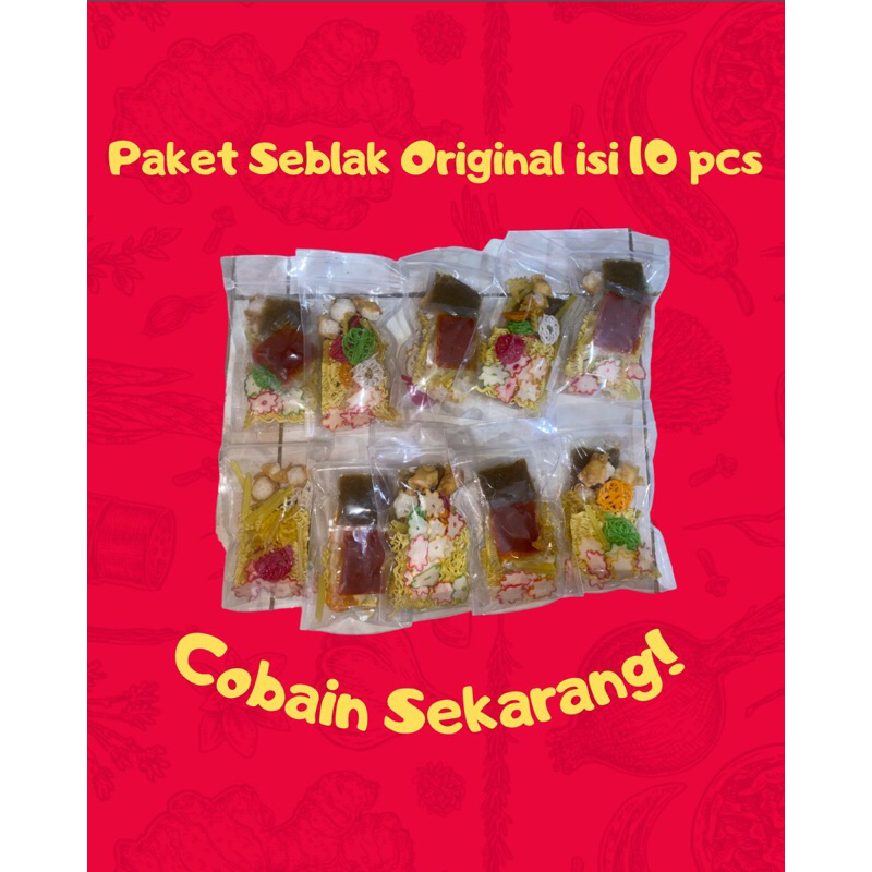 Jual [Paket Usaha Isi 10 Pcs] Seblak Original Kemasan Polos | Shopee ...