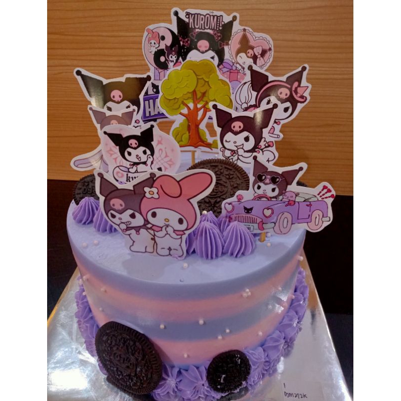 Jual Kue Ulang Tahun Kuromi - Birthday Cake Kuromi - Black Forest