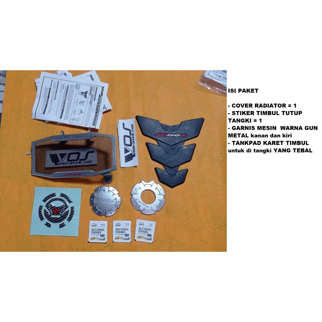 Jual COVER RADIATOR HONDA CB 150 R CBR 150R + PAKET ASESORIS ORIGINAL ...