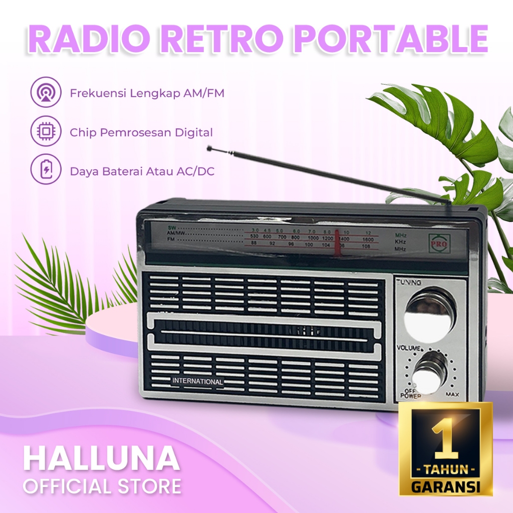 Jual Radio AC/DC 4250 Portable International 2 BAND FM - AM Antik ...
