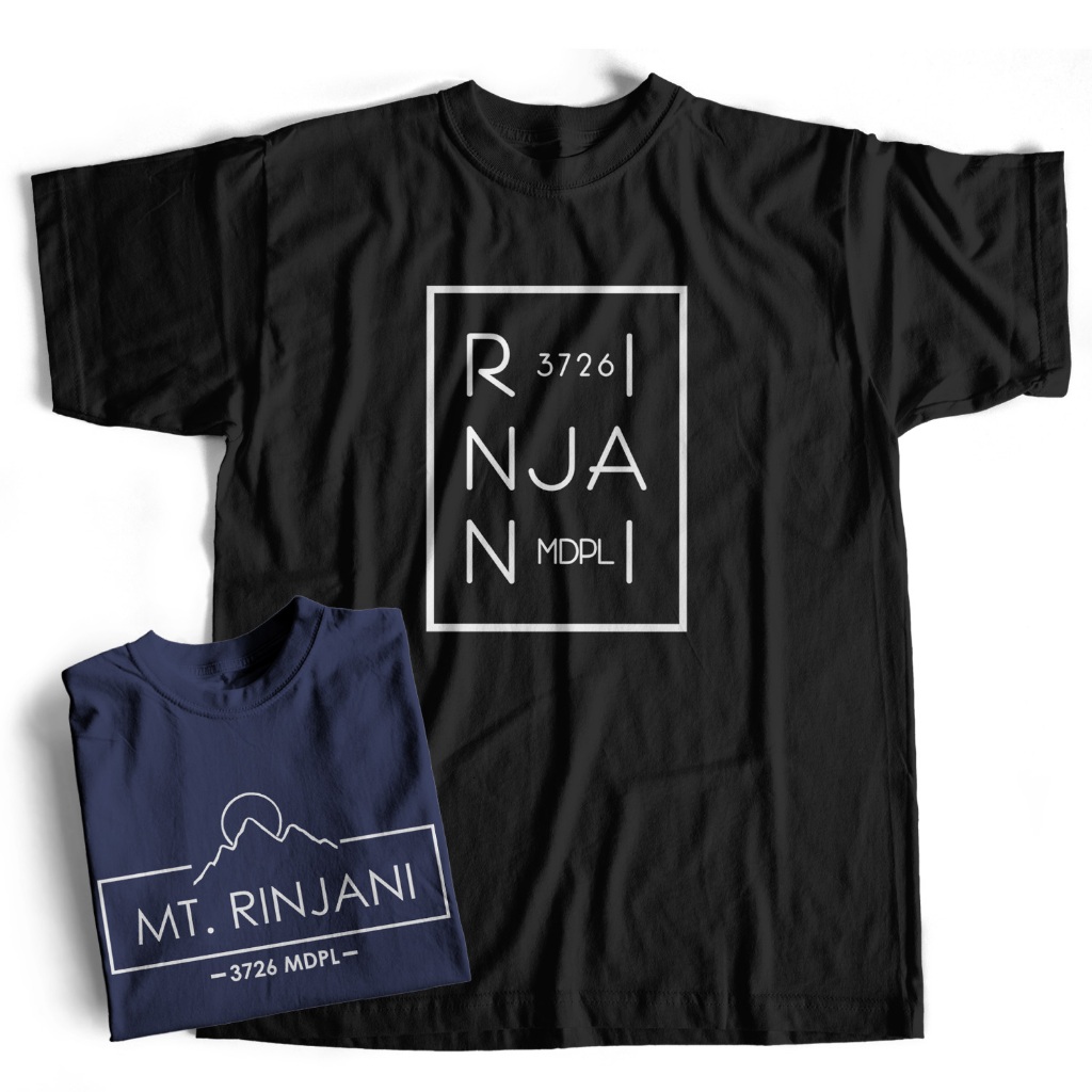 Jual Baju Distro Terbaru 2024 Kaos Gunung Rinjani Design Square T shirt ...