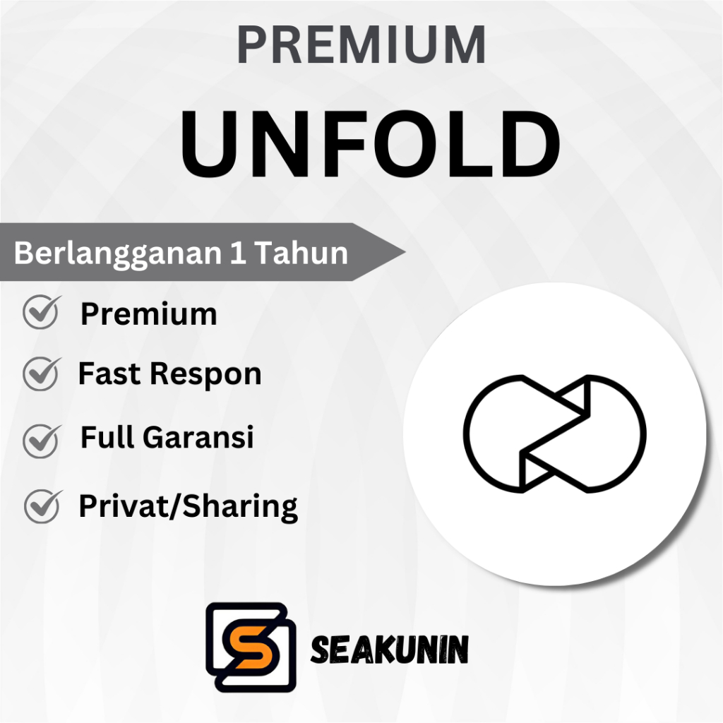 Jual Unfold Premium 1 Tahun Full Garansi (Proses Tercepat Buka 24 Jam