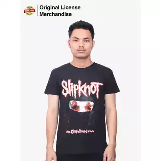 Slipknot T-Shirt Ufficiale Uomo - The Chapeltown Rag - Logo Maschera Band - Colore Nero, Taglie Unisex