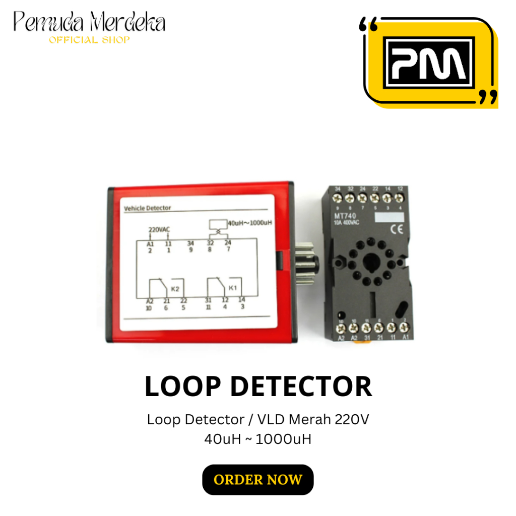Jual Vehicle Loop Detector VLD Inductive Loop Sensor 220V Model 110B ...